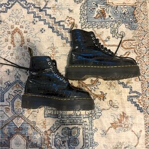 Dr. Martens Black Patent Leather Boots